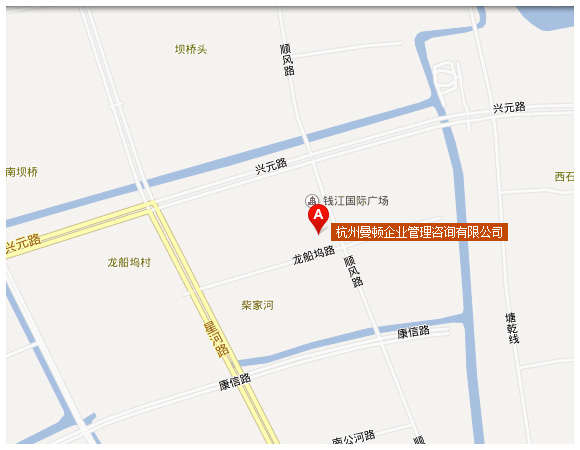 杭州曼顿企业管理咨询有限公司地图